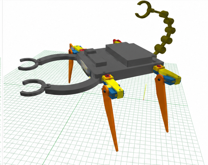 A scorpion that grabs with claws.